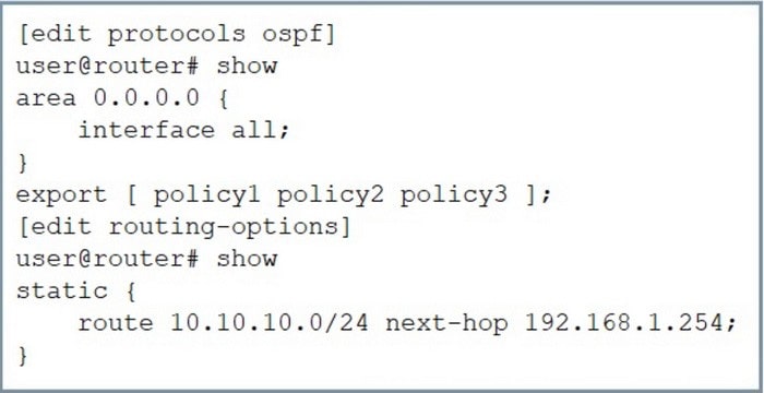 Juniper JN0-105 Free Online Practice questions 8