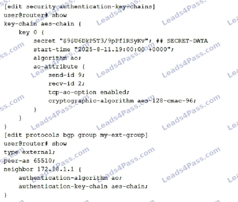 JN0-650 Practice Questions 10